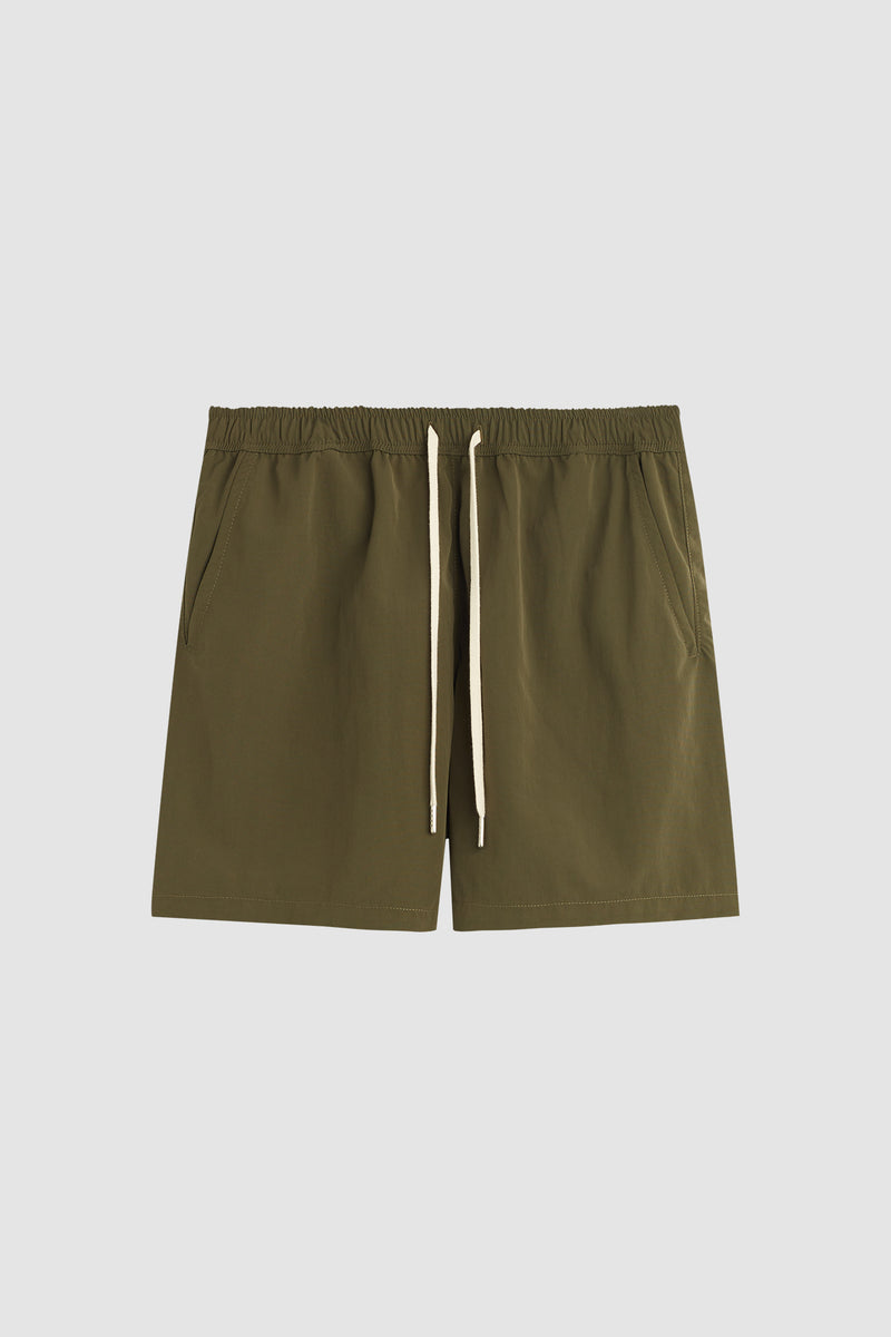 Classic Nylon Shorts / Dark Olive | UNI/FORM - uniformla.com