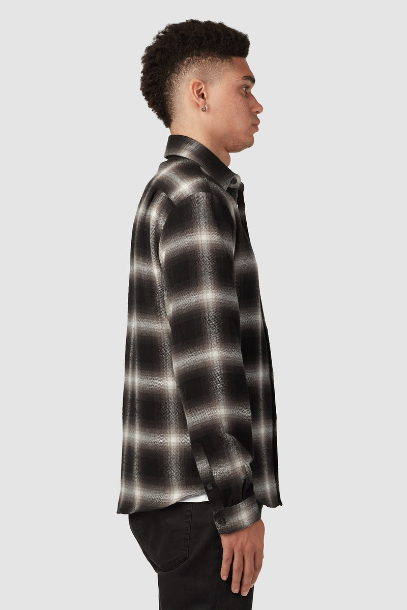 Classic Tailored Flannel / Black x White | UNI/FORM Classic Tailored Flannel / Black x White | UNI/FORM