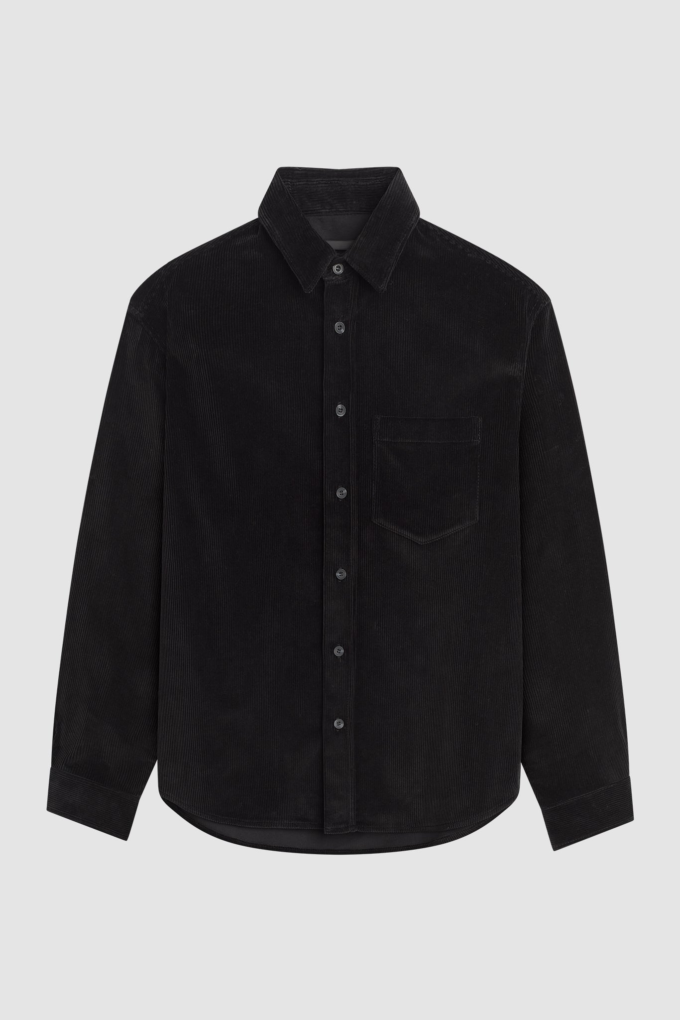 Aberdeen Corduroy Shirt / Black | UNI/FORM - uniformla.com