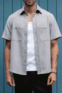 BONNEVILLE MECHANIC SHIRT / LIGHT SMOKE