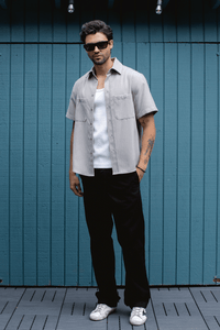 BONNEVILLE MECHANIC SHIRT / LIGHT SMOKE