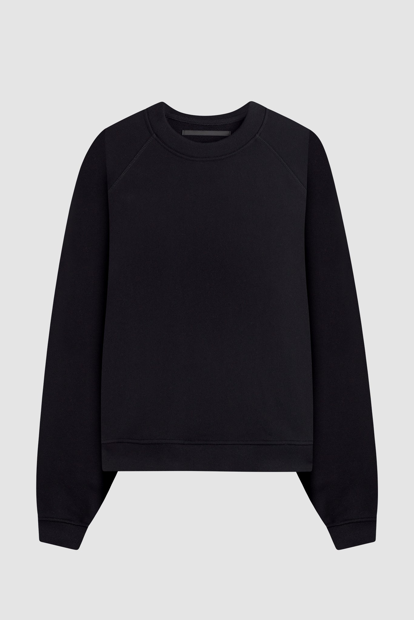Cropped Sweatshirt / Black | UNI/FORM - uniformla.com