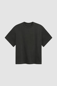 CROPPED TEE / WASHED BLACK