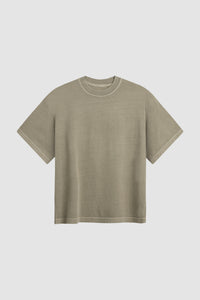 CROPPED TEE / WASHED CONCRETE