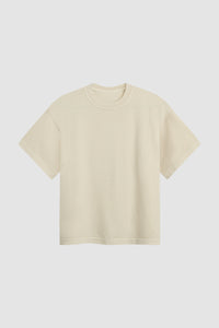 CROPPED TEE / WASHED PARCHMENT