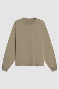 HEAVYWEIGHT CROPPED LONG SLEEVE / MOCHA