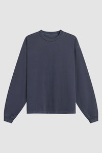 HEAVYWEIGHT CROPPED LONG SLEEVE / WASHED ABYSS