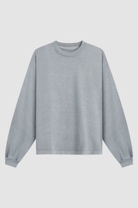 HEAVYWEIGHT CROPPED LONG SLEEVE / WASHED SKY