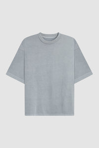 HEAVYWEIGHT CROPPED TEE / WASHED SKY