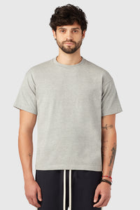 HEAVYWEIGHT CROPPED TEE / LIGHT HEATHER