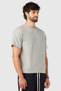 HEAVYWEIGHT CROPPED TEE / LIGHT HEATHER