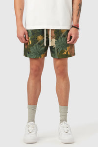 SUNSET COURT SHORTS / NIGHT BLOOM