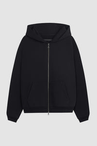 SOUVENIR FULL ZIP HOODIE / BLACK