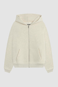 SOUVENIR FULL ZIP HOODIE / OATMEAL