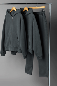 Straight Leg Sweatpants Washed Black UNI/FORM