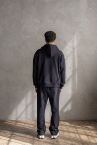SOUVENIR FULL ZIP HOODIE / BLACK