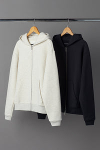 SOUVENIR FULL ZIP HOODIE / OATMEAL