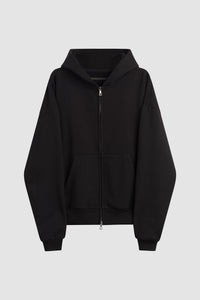 STUDIO FULL ZIP HOODIE / BLACK