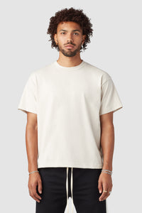 CROPPED TEE / WHITE SAND