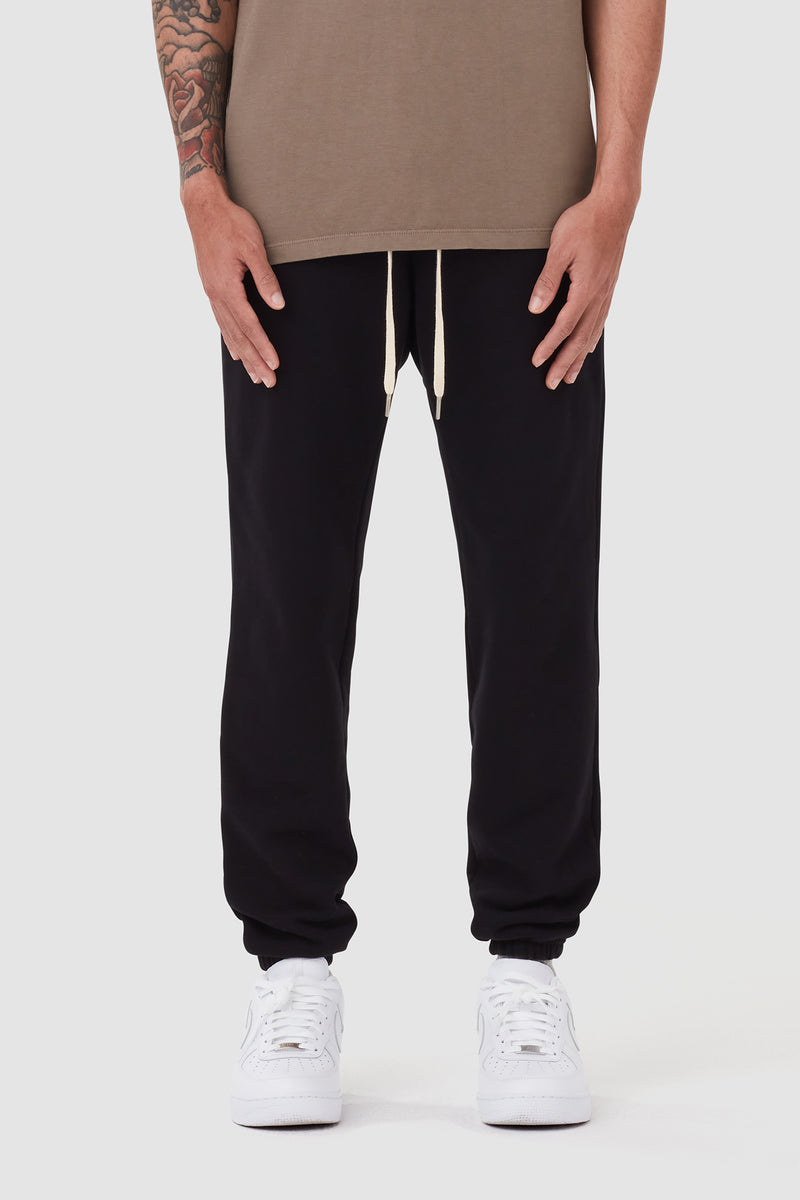 Heavyweight Souvenir Sweatpants / Black | UNI/FORM - uniformla.com