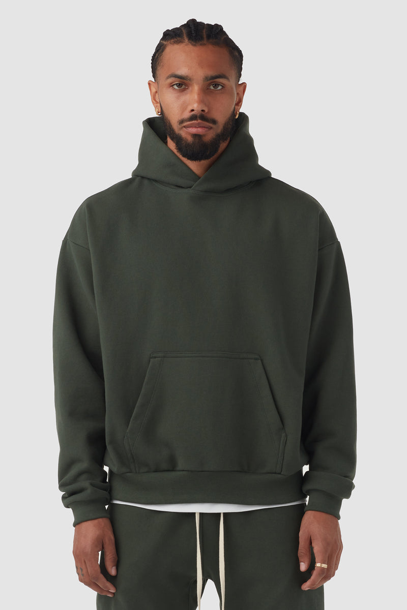 Heavyweight Studio Hoodie / Cypress | UNI/FORM - uniformla.com