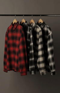 ABERDEEN RELAXED FLANNEL / RED X BLACK